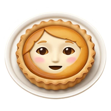 tart food in 3d memoji style no faces sticker