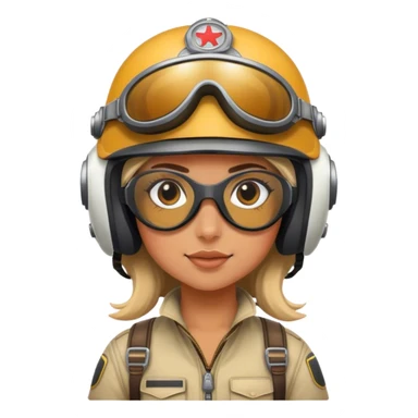 Copilot helmet girl googles  adventure sticker