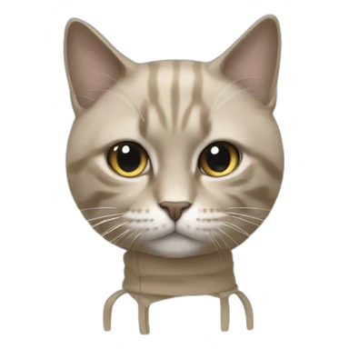 cat wearing rick owens sticker