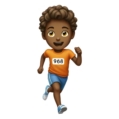enfant courir sticker