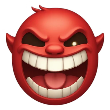 happy devil sticker