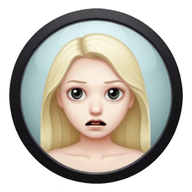 Spooky killer on mirror sticker