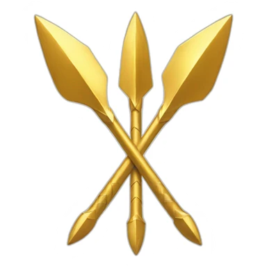 three golden arrows to the left sticker