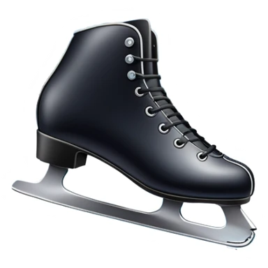 An icon showing close-up speed skating boots with long blades gliding across smooth ice. In the background, a professional racing track curves through a snowy winter landscape with mountains and pine trees under a bright sky. Transparent background enhances the dynamic scene. sticker