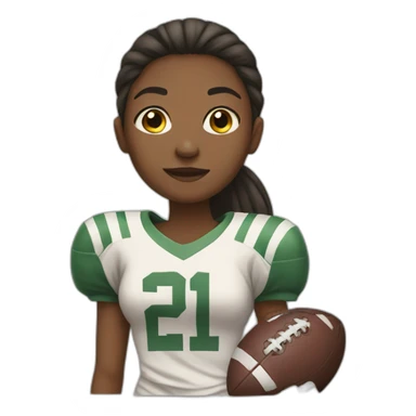 girl play football sticker