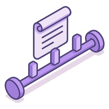 "Timeline", "history" no text, with the colors: Primary Purple:  #8B5CF6
  Light Purple:    #A78BFA sticker