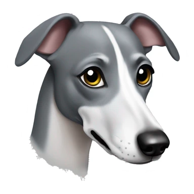 grey whippet emoji sticker