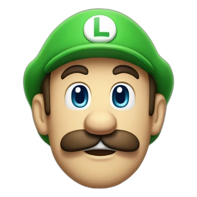 Luigi fearful sticker