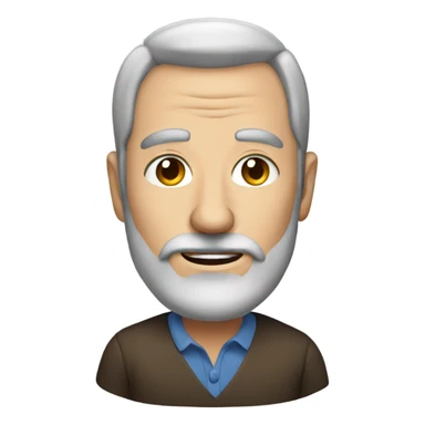 mature male portrait with beard sticker