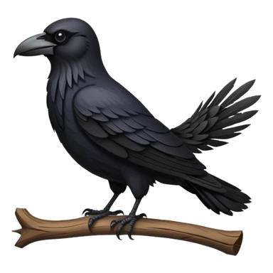 a cartoon Viking raven sticker