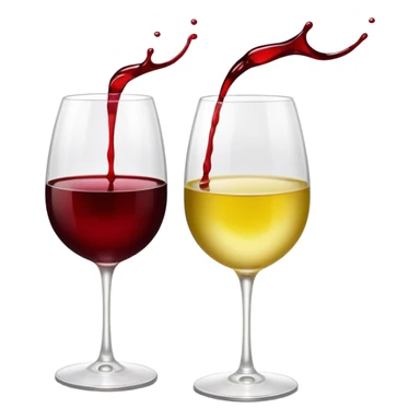 2 white wine glasses cheers sticker