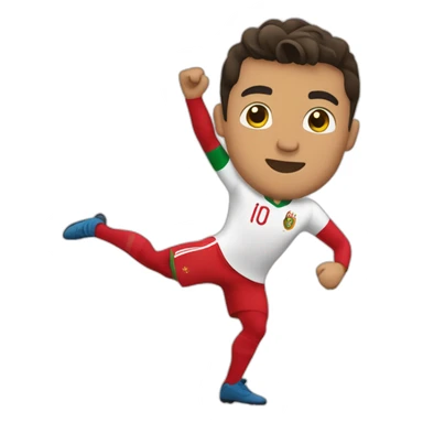 Cristiano maillot Portugal dancing sticker