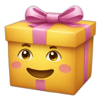 Chat avec un cadeau sticker