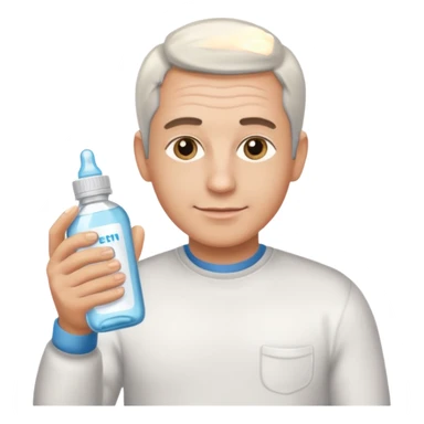 Epstein holding baby oil sticker
