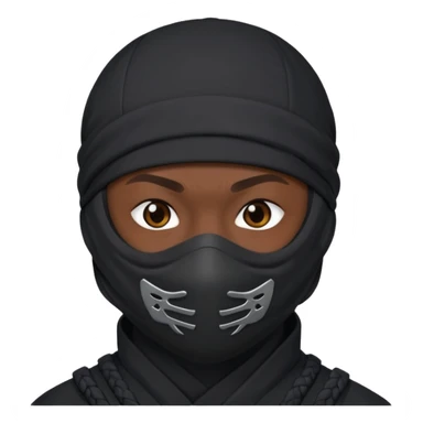 💋🥷🏽 sticker