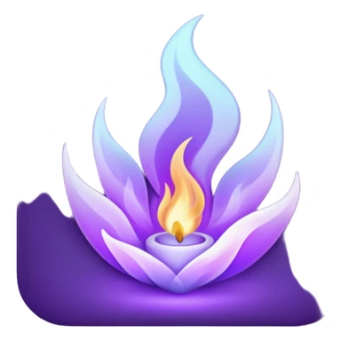 purple flame sticker