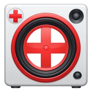 mac os icon audio speaker red cross sticker
