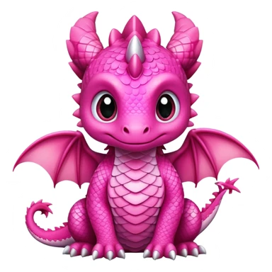 pink baby dragon sticker