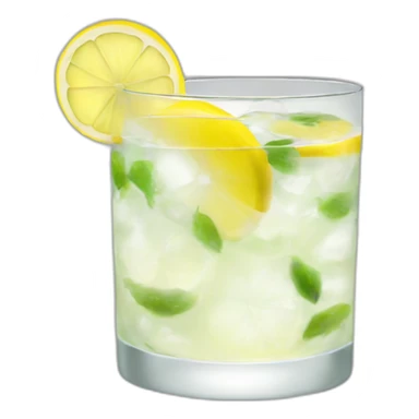 Gin lemon sticker