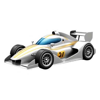 racing car with motion lines sticker