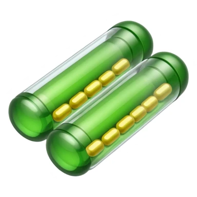 blister pack  green medicines sticker