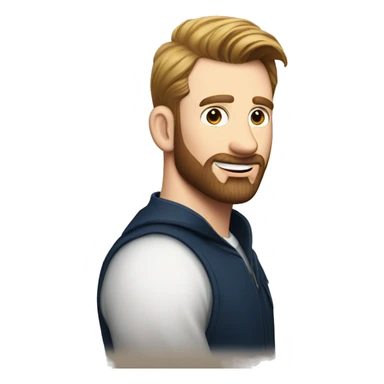 Chris Evans no beard sticker