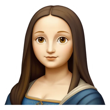 Mona Lisa art aesthetic  sticker