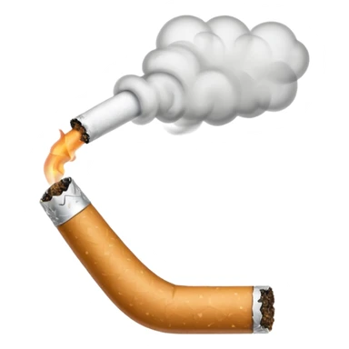Sigarro tirando humo pero el sigarro solo  sticker