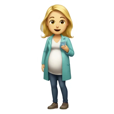 Pregnant test sticker