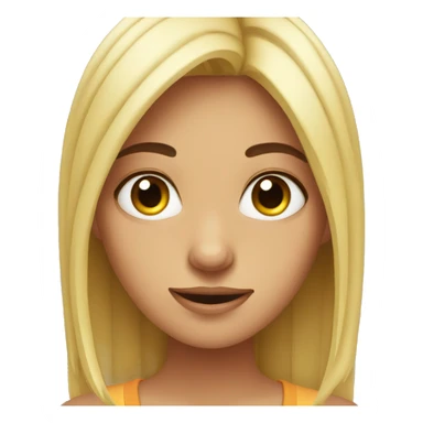 Lazy eyed girl sticker