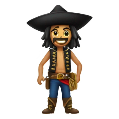 Pirata con sombrero  sticker