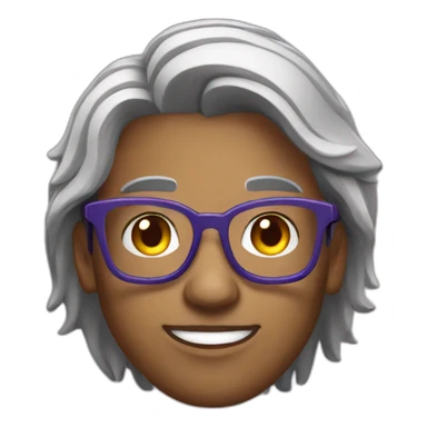 Nerd using Microsoft Teams sticker