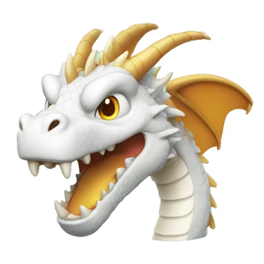 Dragon blanc sticker