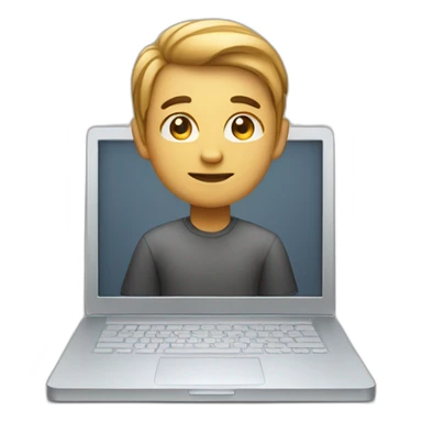 developer on mac laptop sticker