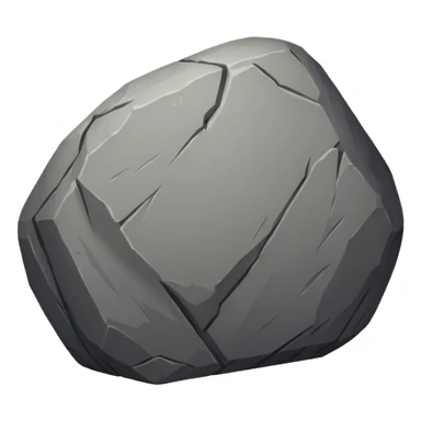 create a dnd style boulder.png using 48x48 pixels size sticker