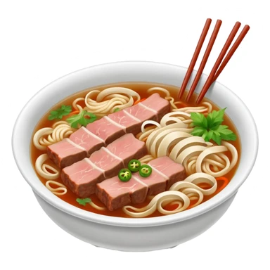 Bowl of pho sticker