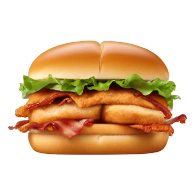Chicken sandwich with bacon popeyes sticker
