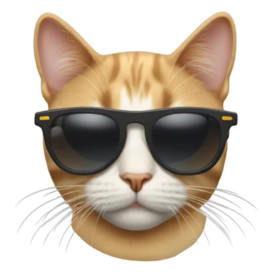 Cat with sunglasses sticker