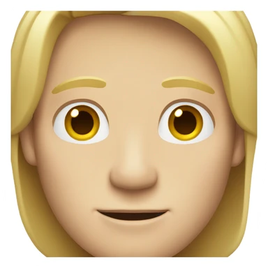 white man with a blond middle part  sticker