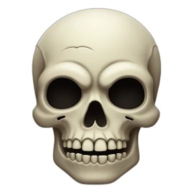 halloween skull sticker