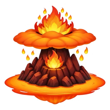 fire flying island sticker