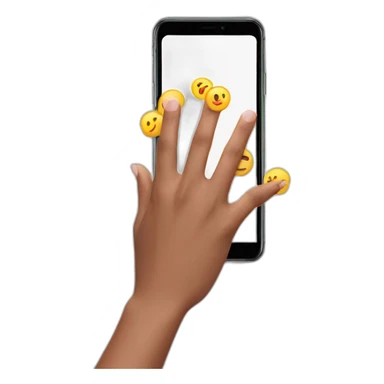 hands scrolling through tiktok sticker