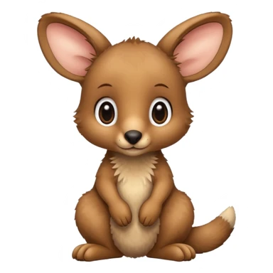 baby kangaroo sticker