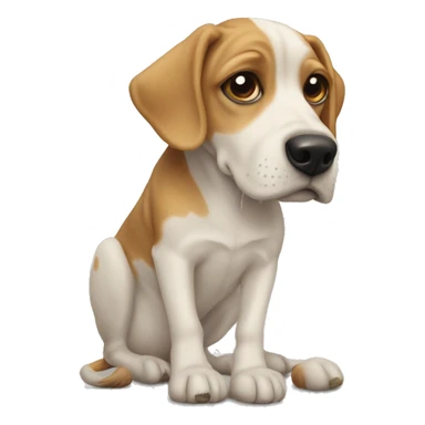 Dog on top of a human sticker