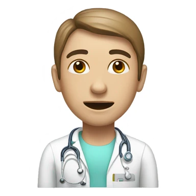 a patient that needs CT scaned sticker