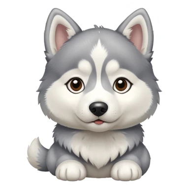 husky puppy sticker