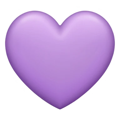 light purple heart. sticker