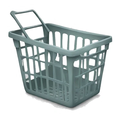 empty grocery basket sticker