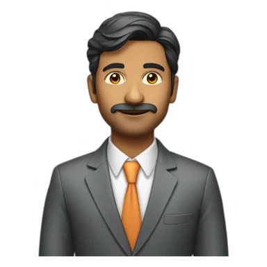 Indian man living in Singapore as a tech CEO who likes being well dressed but is cool and in mid 30s sticker