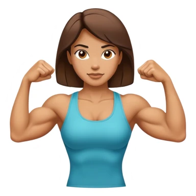 average women show biceps sticker